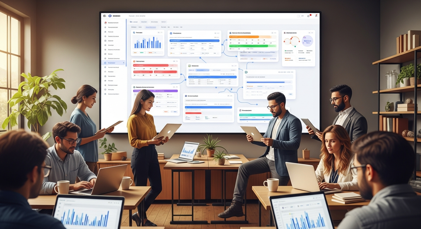 Operations team selecting the best artificial intelligence tools for employee workflows