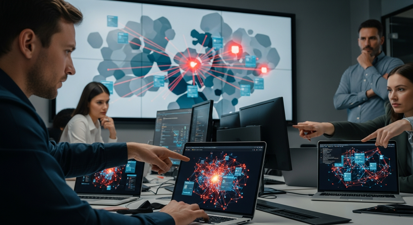 Security team reviewing shadow AI from free artificial intelligence tools