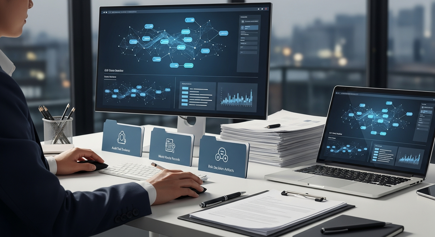 Operations team reviewing evidence and controls for company AI workflows