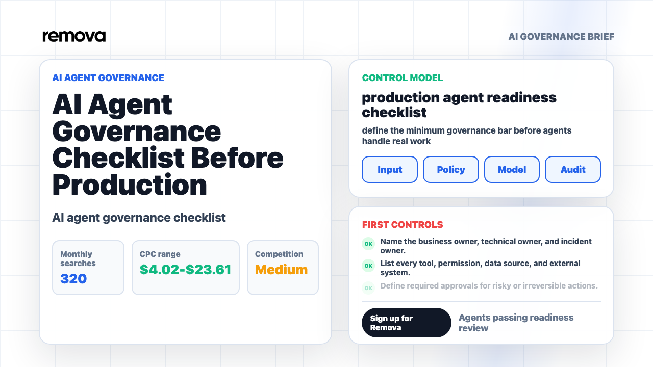 AI Agent Governance Checklist Before Production Video Overview