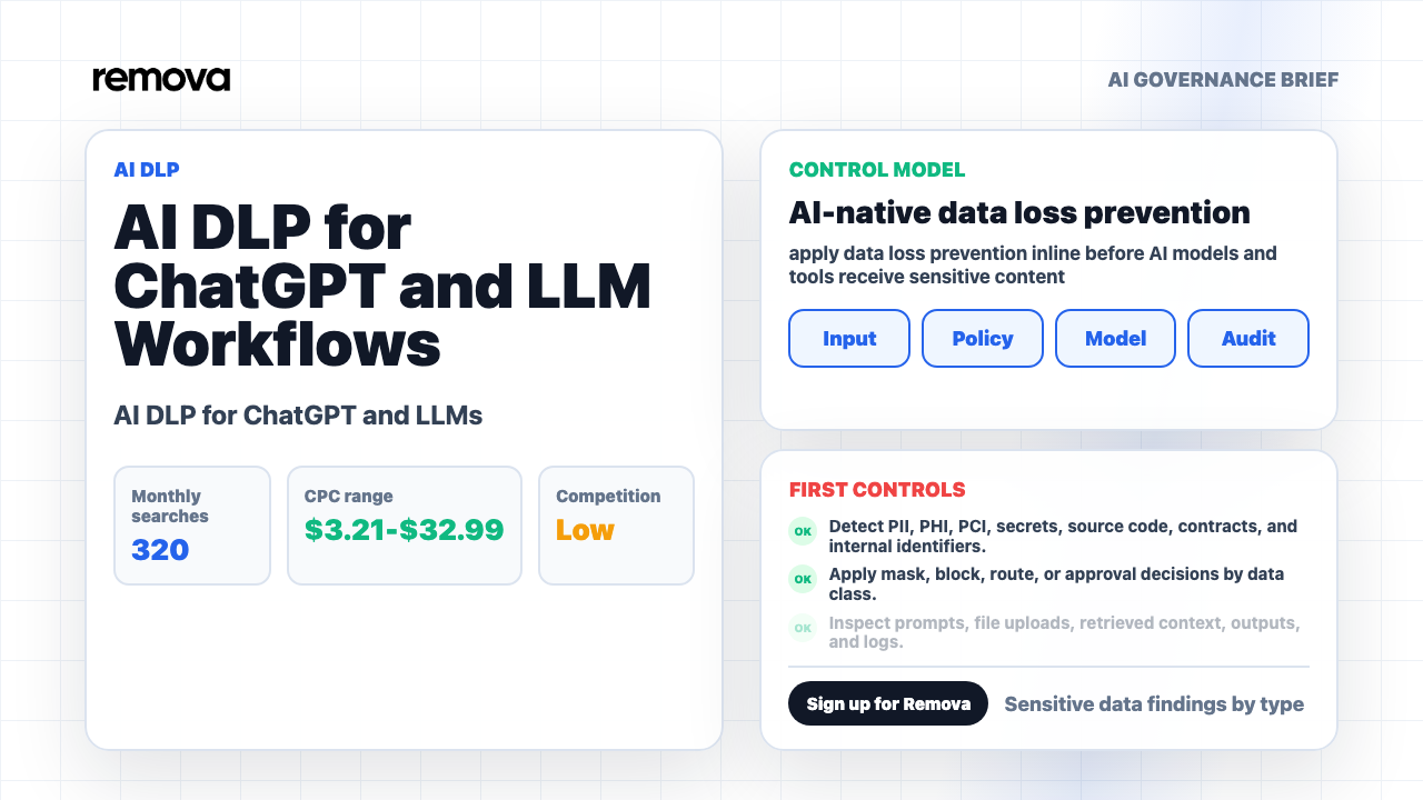 AI DLP for ChatGPT and LLM Workflows Video Overview