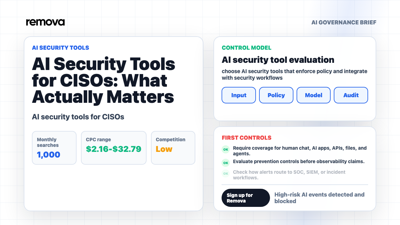 AI Security Tools for CISOs: What Actually Matters Video Overview