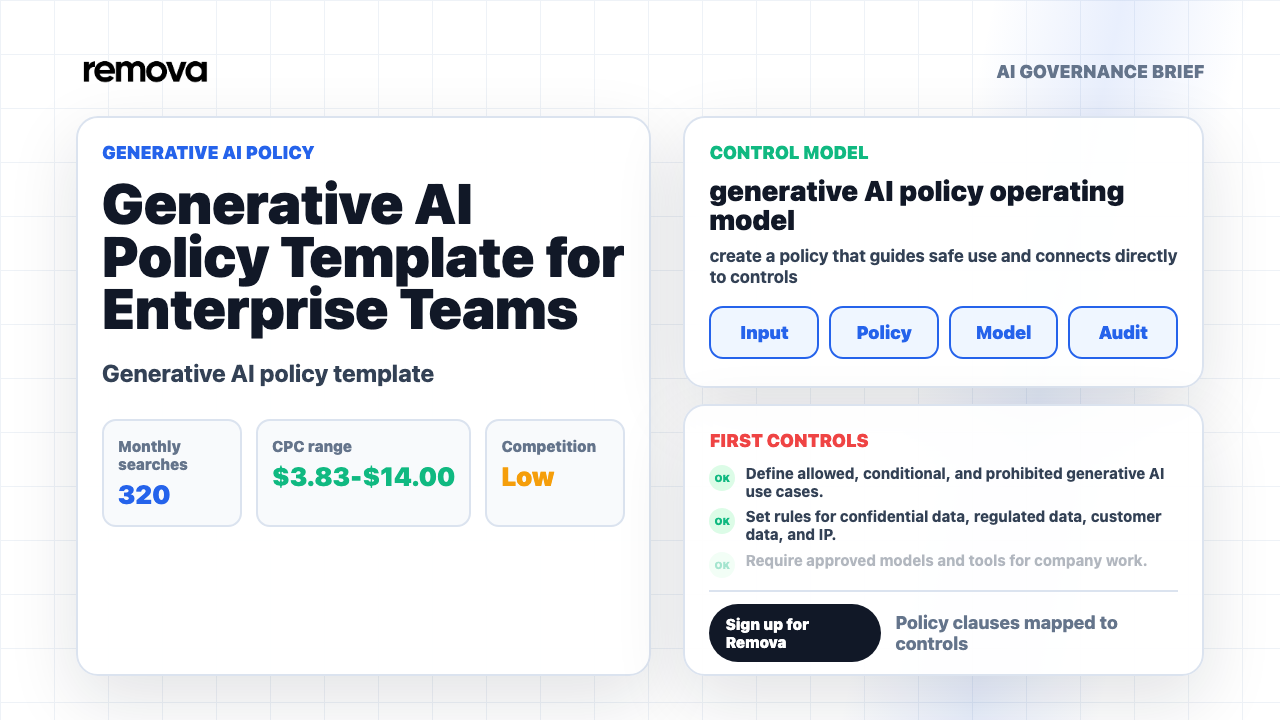 Generative AI Policy Template for Enterprise Teams Video Overview