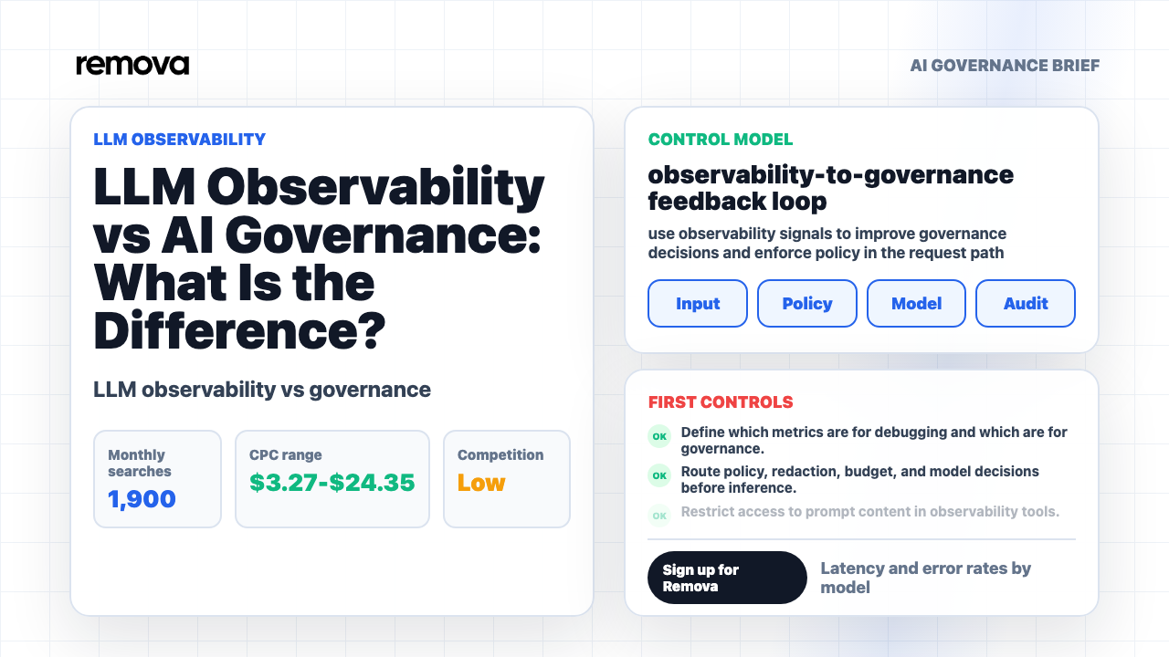 LLM Observability vs AI Governance: What Is the Difference? Video Overview