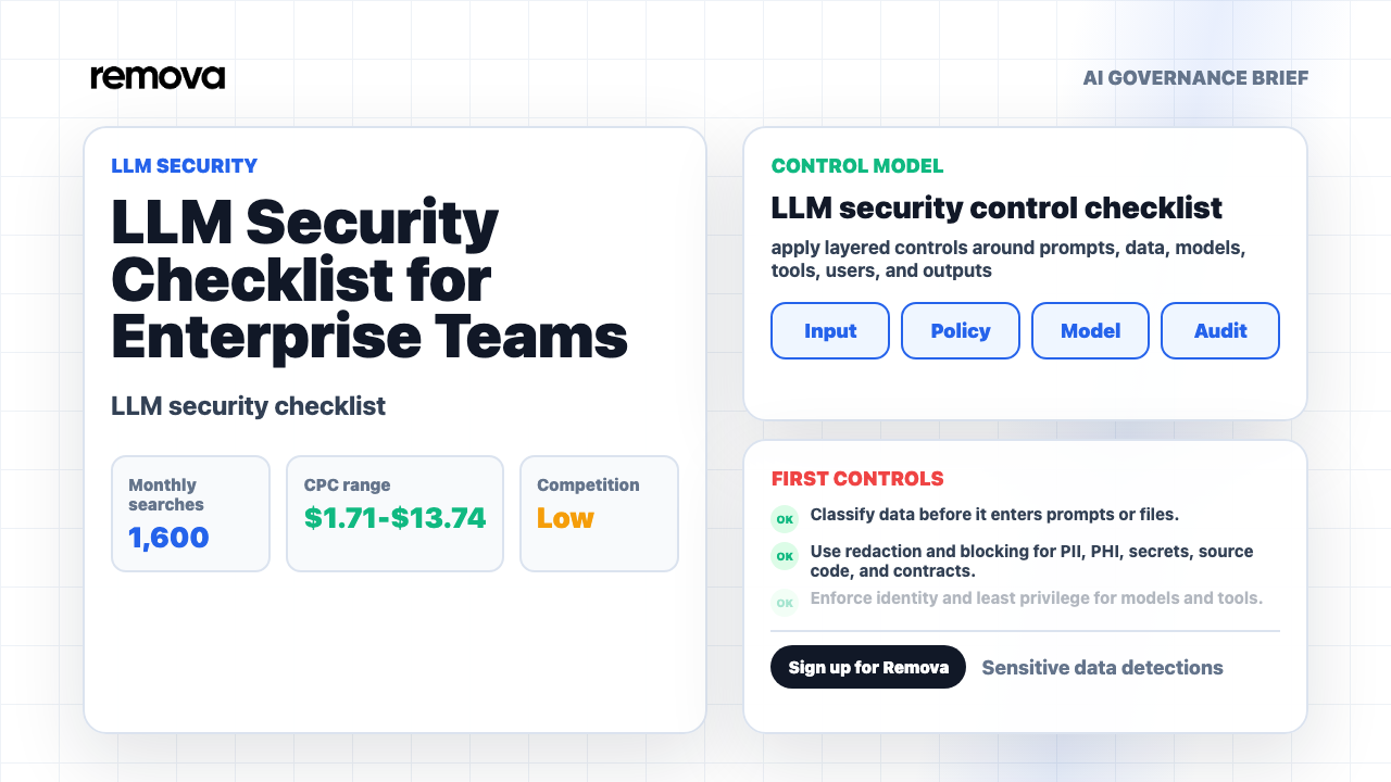 LLM Security Checklist for Enterprise Teams Video Overview