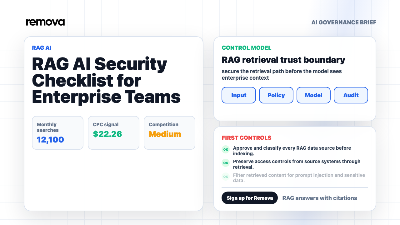 RAG AI Security Checklist for Enterprise Teams Video Overview